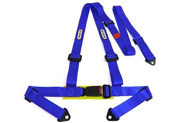 Sportgordel 3 punts blauw - T-Racing