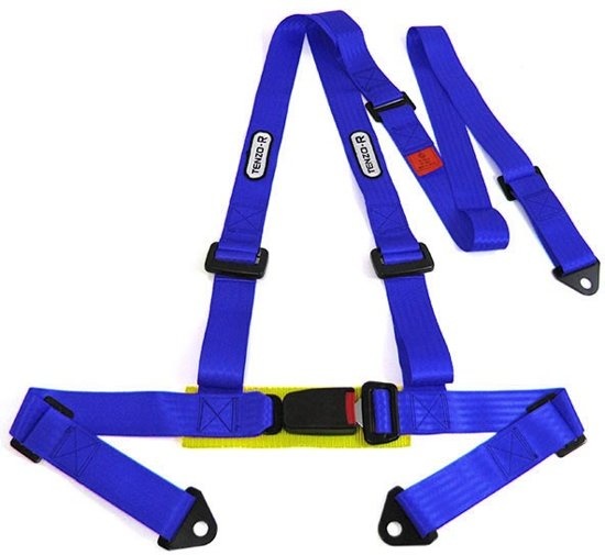 Sportgordel 3 punts blauw - T-Racing