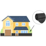 Zichtbreeknet - schaduwnet rol - 90 procent - 1.5 x 50 m - schermgaas zon - privacynet - zwart - incl. montageset - tuin