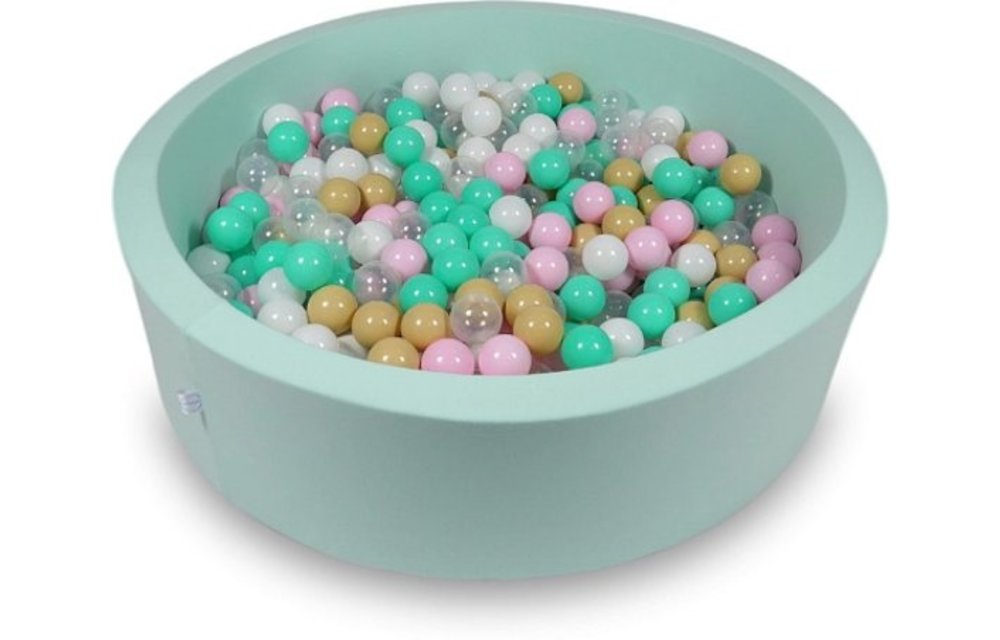 Ballenbak - 400 ballen - 115 x 30 cm - ballenbad - rond groen