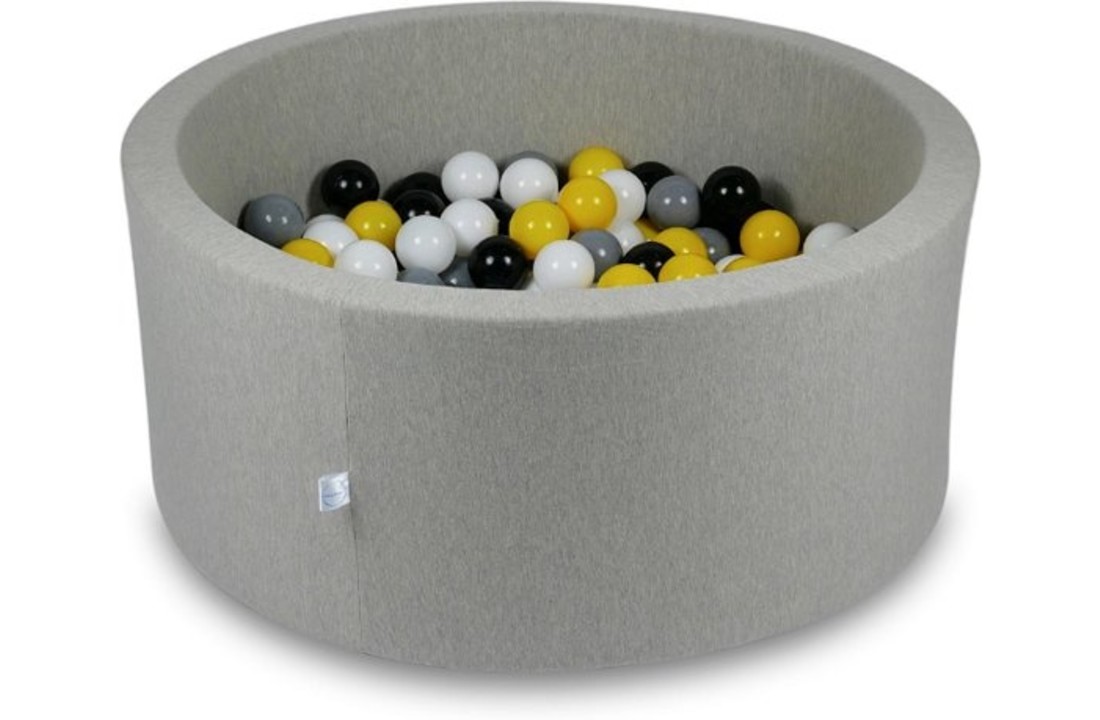 Ballenbak - 300 ballen - 90 x 40 cm - ballenbad - rond grijs