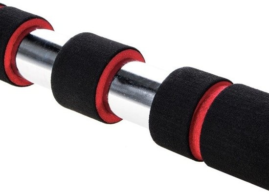 Optrekstang deurpost - verstelbaar - pull-up bar doorway - 83 tot 130 cm - tot 100 KG - met handvaten