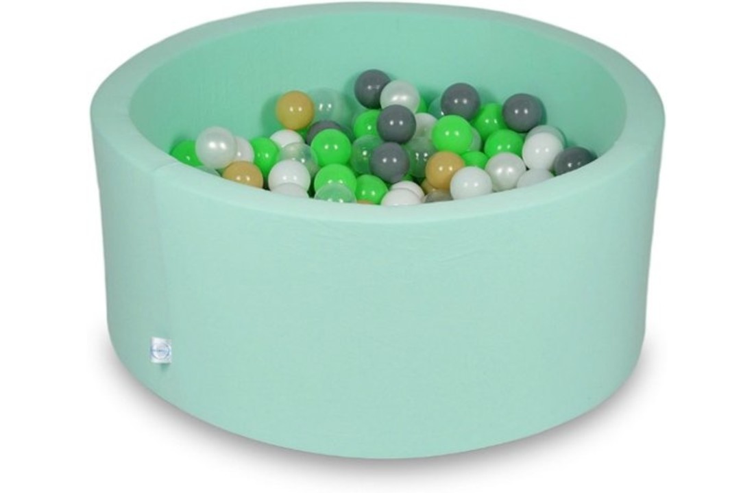 Ballenbak - 300 ballen - 90 x 40 cm - ballenbad - rond mint groen