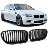 Sportniergrill zwart glanzend geschikt voor BMW 5 Serie F10 F11 Sedan Touring