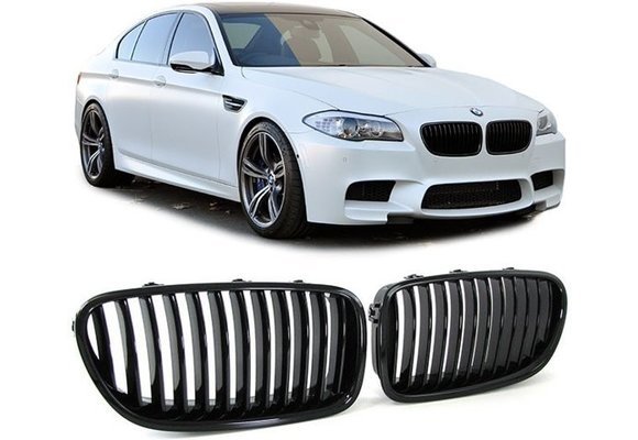 Sportniergrill zwart glanzend BMW 5 Serie F10 F11 Sedan Touring