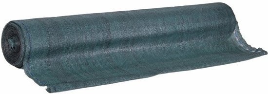 Zichtbreeknet - schaduwnet rol - 62 procent - 1.5 x 25 m - schermgaas zon - privacynet - groen - incl. montageset - tuin