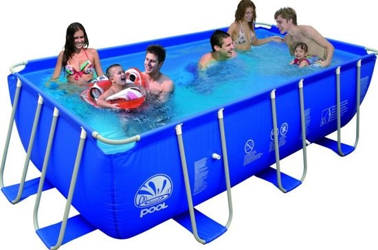 Avenli  opzetzwembad 400 x 207 x 122 cm met filterpomp en ladder