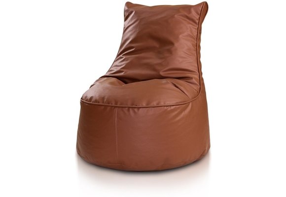 Zitzak kind 75cm bruin kunstleer