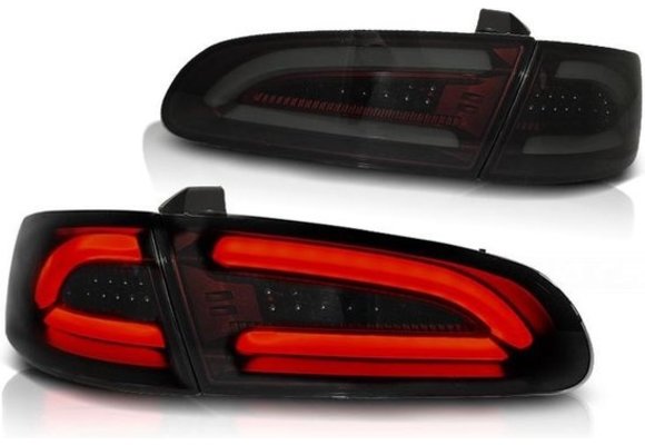 Achterlichten geschikt voor SEAT IBIZA 04 02 -08 SMOKE ROOD LED STRIP