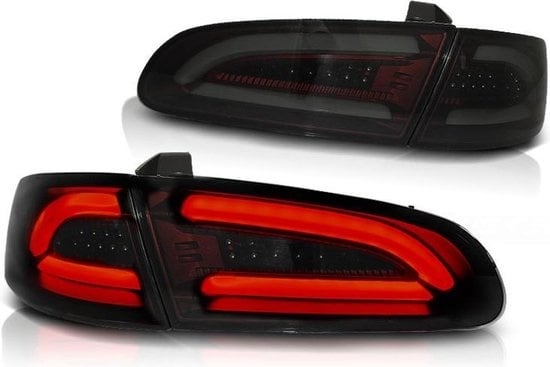 Achterlichten geschikt voor SEAT IBIZA 04 02 -08 SMOKE ROOD LED STRIP