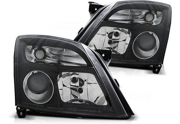 Koplampen OPEL VECTRA C 04 02-08 05 ZWART