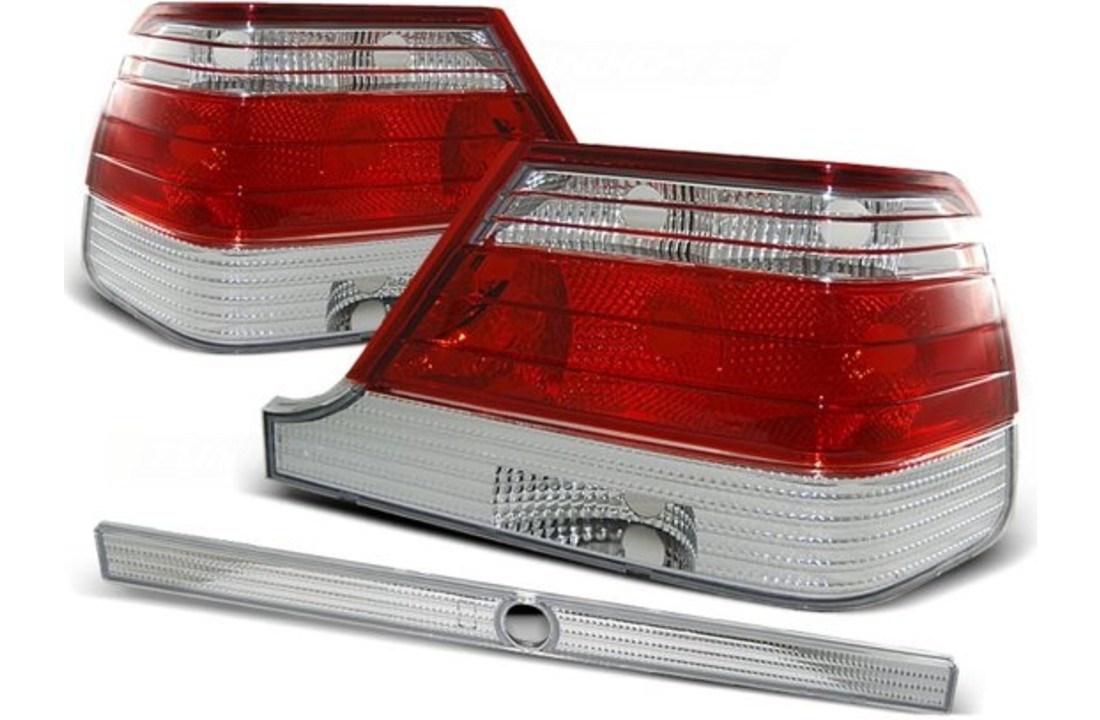 Achterlichten geschikt voor MERCEDES W140 95-10 98 ROOD HELDER