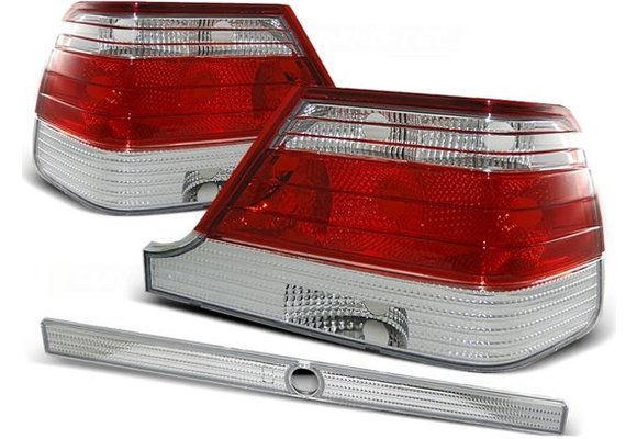 Achterlichten geschikt voor MERCEDES W140 95-10 98 ROOD HELDER