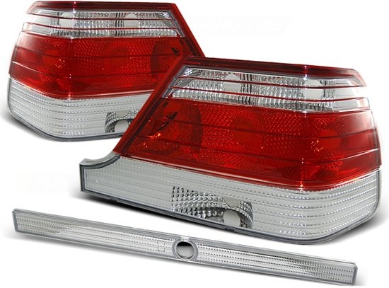 Achterlichten MERCEDES W140 95-10 98 ROOD HELDER
