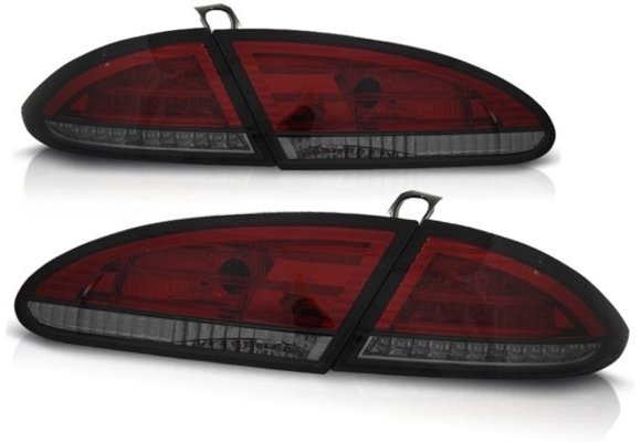 Achterlichten geschikt voor SEAT LEON 06 05-09 ROOD SMOKE LED