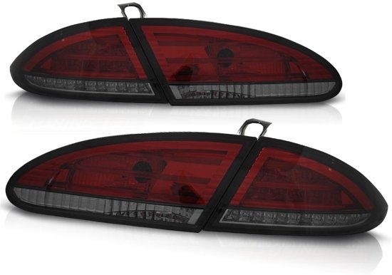 Achterlichten geschikt voor SEAT LEON 06 05-09 ROOD SMOKE LED
