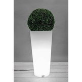 Lichtgevende bloempot - 80 x 40 cm - tapse cilinder vorm