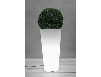 Lichtgevende bloempot - 80 x 40 cm - tapse cilinder vorm