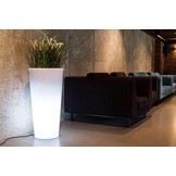 Lichtgevende bloempot - 80 x 40 cm - tapse cilinder vorm