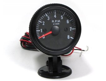 Toerenteller 52 mm Zwart