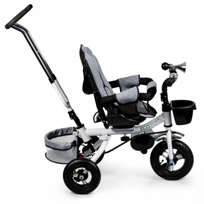 Kinder loopfiets - multifunctionele duw-driewieler - 360 ° draaibare zitting