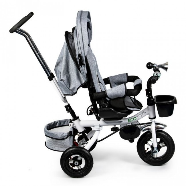 Kinder loopfiets - multifunctionele duw-driewieler - 360 ° draaibare zitting