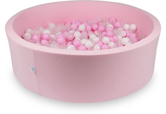 Ballenbak XXL - 700 ballen - 130 x 40 cm - ballenbad - rond roze