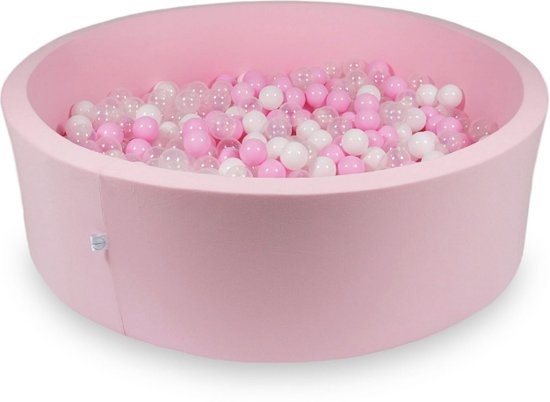 Ballenbak XXL - 700 ballen - 130 x 40 cm - ballenbad - rond roze