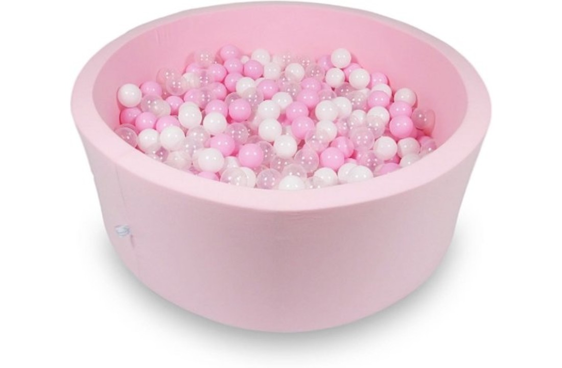 Ballenbak - 500 ballen - 115 x 40 cm - ballenbad - rond roze