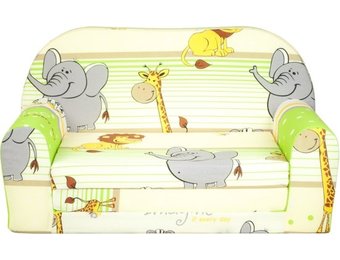 Kinder Slaapbank en logeerbed in één - 85cm x 60cm - Dieren