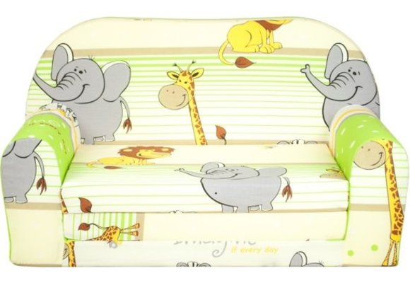 Kinder Slaapbank en logeerbed in één - 85cm x 60cm - Dieren