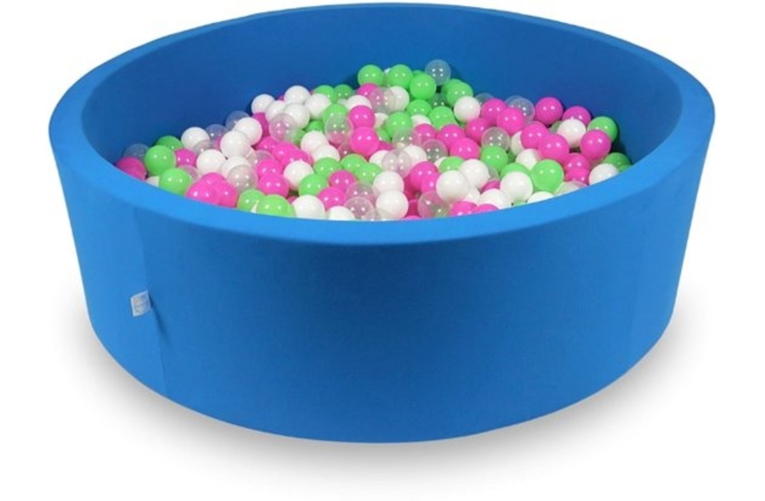 Ballenbak XXL - 700 ballen - 130 x 40 cm - ballenbad - rond blauw