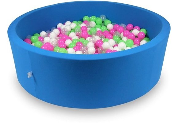 Ballenbak XXL - 700 ballen - 130 x 40 cm - ballenbad - rond blauw