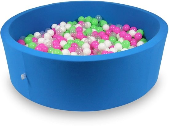 Ballenbak XXL - 700 ballen - 130 x 40 cm - ballenbad - rond blauw