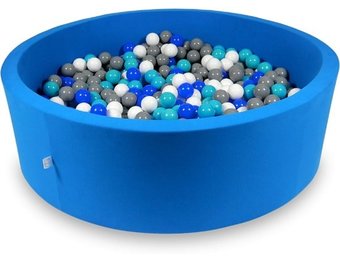 Ballenbak XXL - 700 ballen - 130 x 40 cm - ballenbad - rond blauw