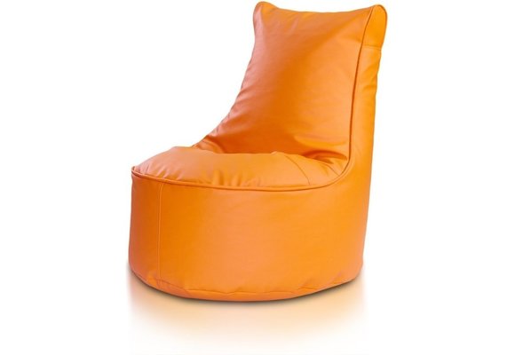 Zitzak kind 75cm oranje kunstleer