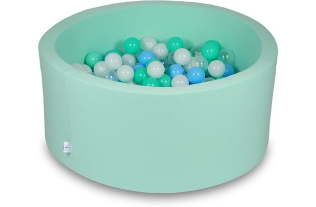 Ballenbak - 300 ballen - 90 x 40 cm - ballenbad - rond mint groen
