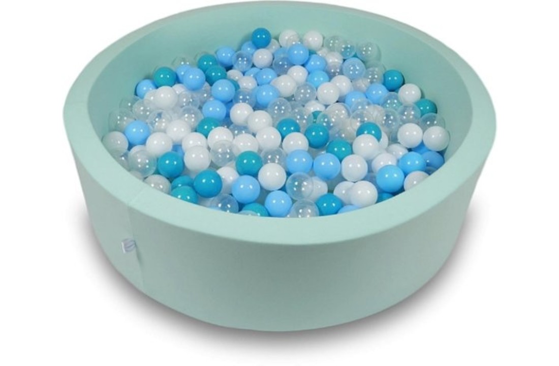 Ballenbak - 400 ballen - 115 x 30 cm - ballenbad - rond groen