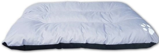 Luxe hondenkussen XXL - 115 x 80 cm - waterafstotend - grijs - hondekussen - hondenmat - hondemat - grote hond