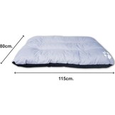 Luxe hondenkussen XXL - 115 x 80 cm - waterafstotend - grijs - hondekussen - hondenmat - hondemat - grote hond