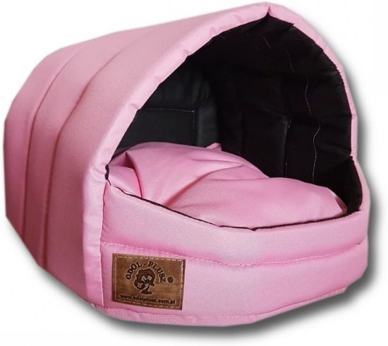 Hondenmand XS - kleine hond - box - hondemand - 39 x 40 x 34 cm - roze - hondenbed - hondebed