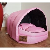Hondenmand XS - kleine hond - box - hondemand - 39 x 40 x 34 cm - roze - hondenbed - hondebed