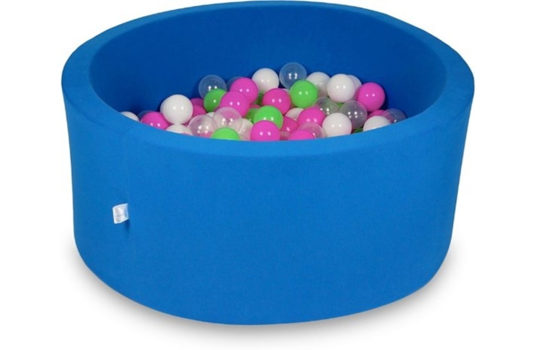 Ballenbak - 300 ballen - 90 x 40 cm - ballenbad - rond blauw