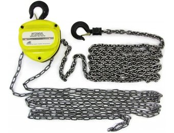 Kettingtakel katrol 4M tot 1T 1000kg geel