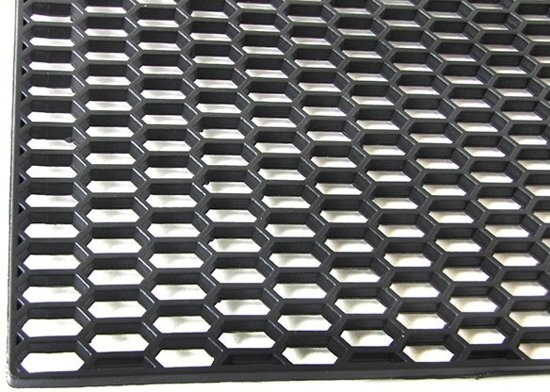 Sportgrill rooster honingraat 120x40 cm zwart - Universeel