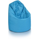 Zitzak fauteuil blauw- loungestoel zitkussen relaxkussen