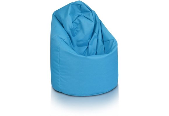 Zitzak fauteuil blauw- loungestoel zitkussen relaxkussen