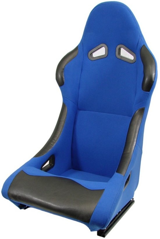 Sportstoel blauw gestoffeerd