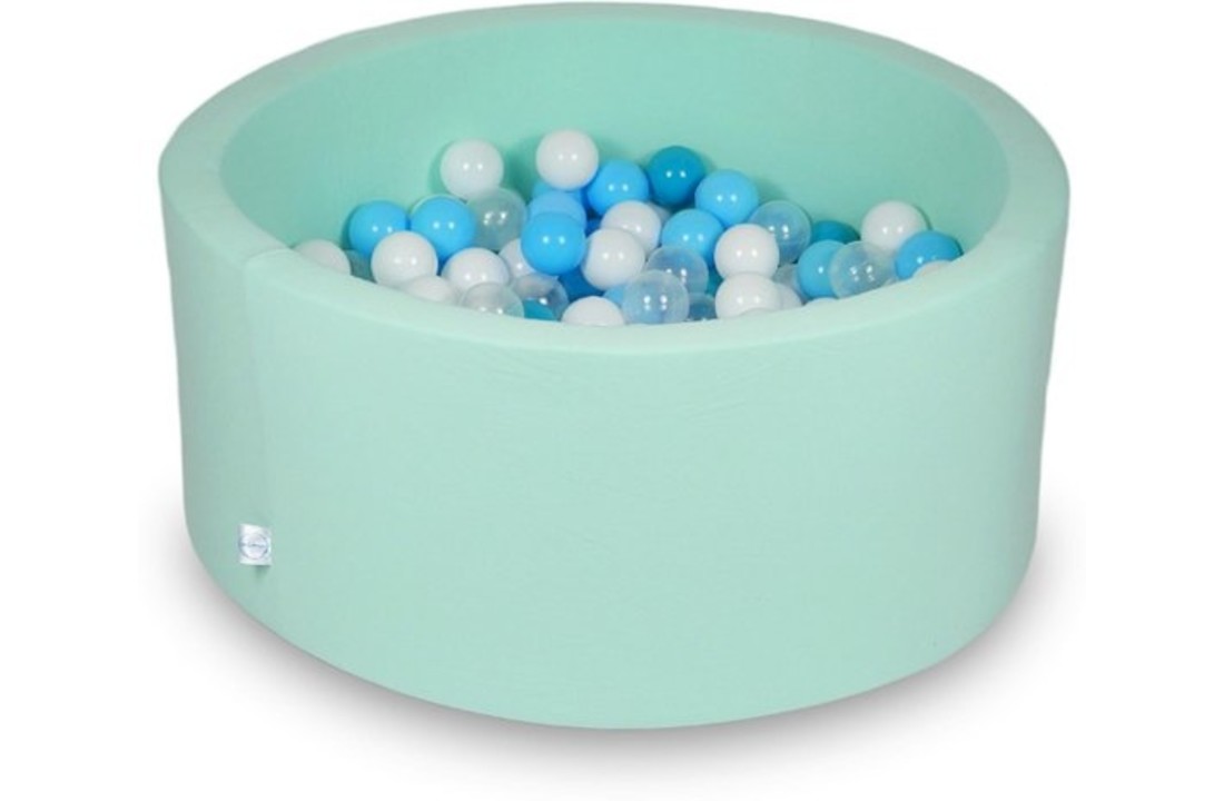 Ballenbak - 300 ballen - 90 x 40 cm - ballenbad - rond mint groen
