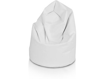 Zitzak fauteuil wit- loungestoel zitkussen relaxkussen